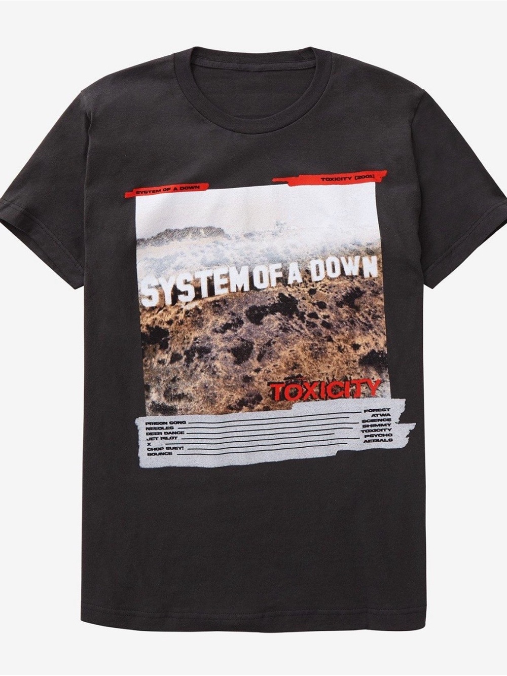 System Of A Down "Toxicity" Grey Band Tee